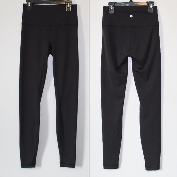 Lululemon Wunder Train High Rise Tight 28" Black Everlux Women's Size 6 H14171 - Picture 14 of 15